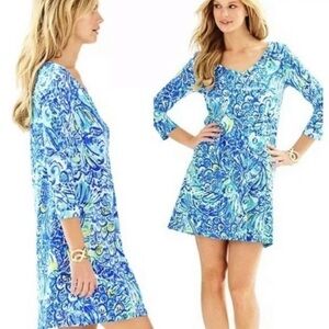 Lilly Pulitzer Erin‎ Shift Dress Size XXS Pima Cotton